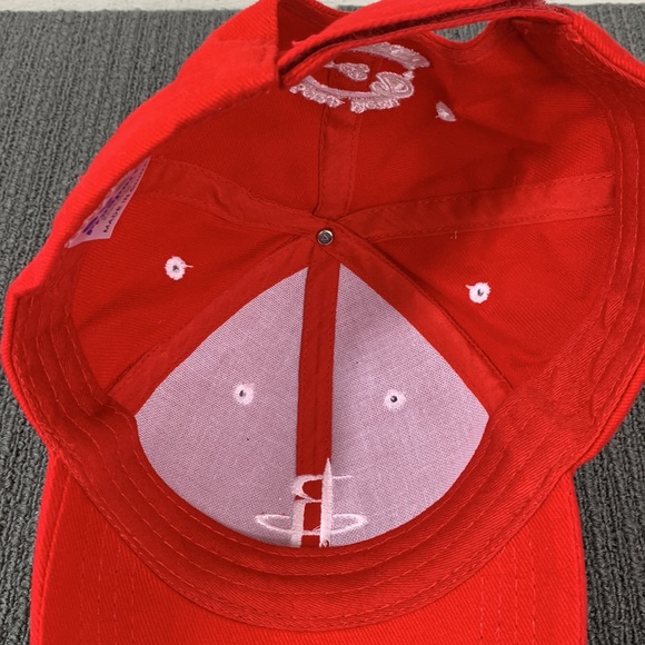 NBA Houston Rockets Hat Men's Adjustable Red White Embroidered Strapback Cap - Picture 11 of 12